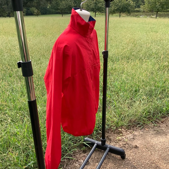 Vintage Patagonia 1998 Full Zip Mens Windbreaker Jacket POP OF BRIGHT RED COLOR - Picture 4 of 7